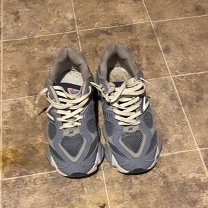 New Balance Gray and White Sneakers